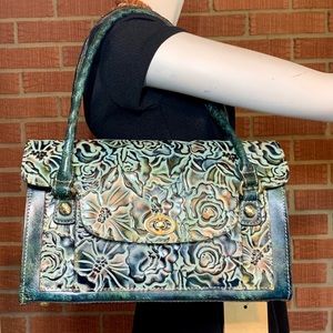 Patricia Nash NWT Sanabria Satchel Leather